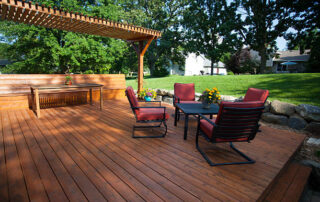 Backyard Deck And Pergola Landscaping.