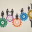 Workforce, Team Working, Business People In Motion, Motivation F